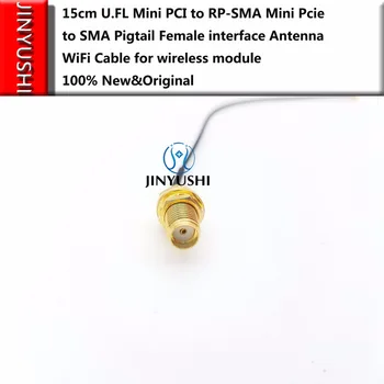 2шт 15 см U.FL-RP-SMA Косичка Мини Pcie-SMA Женский интерфейсный антенный WiFi кабель для SIM7100E/ME909U-521/MC7455/MC7304/EC21