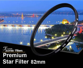 Премиум Оригинальный Zomei 82 мм Профессиональный Звездный Фильтр 6 Line Point 6PT для Объектива Цифровой Зеркальной камеры Canon Eos Nikon Sony Pentax Olympus Pentax