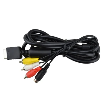 10 шт. Высококачественный S-Образный кабель Длиной 1,8 м Для PlayStation 2/3 Для PS2 PS3 Универсальной Игровой консоли S-Образный кабель
