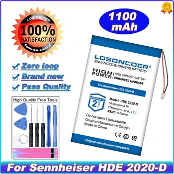 1100 мАч Для Sennheiser HDE 2020-D, HDE 2020-D II, аккумулятор для наушников