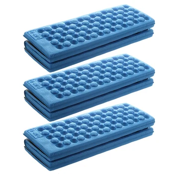 3X Персонализированная Складная поролоновая водонепроницаемая подушка для сиденья, подушка для стула (синяя)