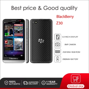 BlackBerry Z30 Восстановленный-Оригинальный двухъядерный смартфон Snapdragon 8 MP 5.0 