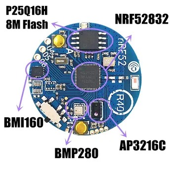 Bluetooth 5 BLE 4.0 NRF52832_SENSOR_R40 Модуль датчика ускорения Гироскопа внешней освещенности на борту BMI160 AP3216C BMP280 8M Flash