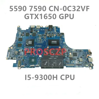 C32VF 0C32VF CN-0C32VF Для Dell G5 5590 G7 7590 Материнская плата ноутбука С процессором i5-9300H GTX 1650 GPU 100% Полностью Протестирована
