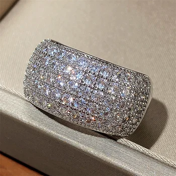 CAOSHI Crystal Shine Кольцо на палец Женские Роскошные Аксессуары для свадебной церемонии с модным дизайном Великолепные украшения для помолвки