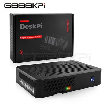 DeskPi Lite Raspberry Pi 3B / 3B + Чехол-С кнопкой питания / Радиатор с вентилятором PWM / Двойной полноразмерный HDMI