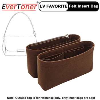 EverToner Подходит для LV Любимых Женщин, маленькая сумка-органайзер, косметичка с карманами для телефона, чехол для туалетных принадлежностей, Внутренняя сумка с войлочной подкладкой