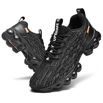 Fujeak, Новые модные кроссовки для бега, спортивная Повседневная мужская обувь большого размера, дышащая обувь Tide, нескользящие кроссовки на воздушной подушке