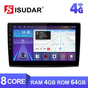 ISUDAR W68 Автомобильный Радиоприемник Для Fiat Bravo 2007-2012 Android 10 Мультимедийный Плеер GPS Стерео Авторадио Аудио Видео Carplay 4G WIFI QLED