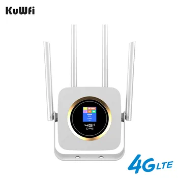 KuWFi 4G Маршрутизатор Sim Buit-in Power Bank Wifi Маршрутизатор Разблокирован 3G/4G CPE CAT4 150 Мбит/с Мобильная точка доступа Wi-Fi Со слотом для Sim-карты