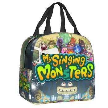 My Singing Monsters Термоизолированные пакеты для ланча Play Gamer, Многоразовый контейнер для ланча для школьников, Многофункциональная коробка для еды