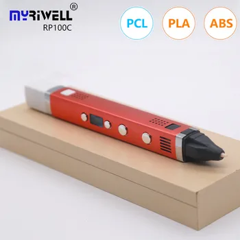 Myriwell 3 d ручка 3d ручка 100 м pla нить накаливания, натуральная высококачественная ручка с 3D принтом, зарядка через USB 1,75 мм, АБС пластик, лучший подарок