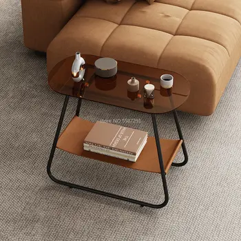 Nordic Light Роскошный уголок для сидения С несколькими боковыми диванами Приставной столик Ins Современный минималистичный Маленький журнальный столик диванный столик muebles
