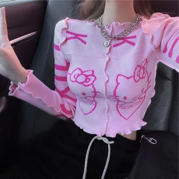 Sanrio Y2k Милый свитер с рисунком 