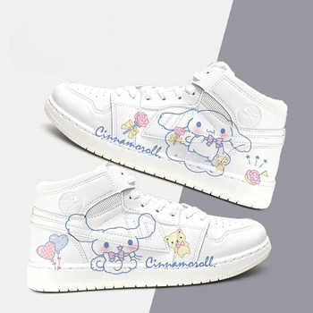 Sanrio/ Повседневная обувь с Граффити в стиле Аниме Kawaii Kuromi Pochacco Cinnamoroll, Ручная роспись, Обувь для Пары, Подарок на День Рождения в виде Сердца Для Девочки