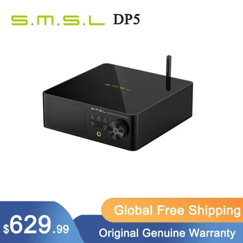 SMSL DP5 проигрыватель U-дисков usb Bluetooth плеер MQA декодирование ES9038PRO усилитель для наушников DSD Цифровой WIFI сетевой Музыкальный Плеер