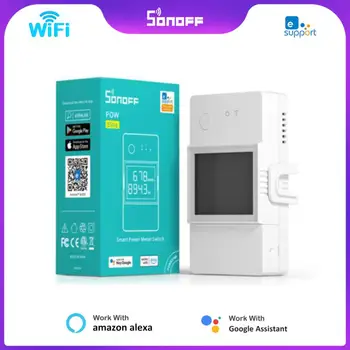 SONOFF TH Elite Wifi-коммутатор с датчиком температуры, переключатель монитора влажности, Беспроводной пульт дистанционного управления e-Welink, Alexa, Google Home