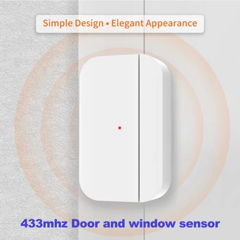 TAIBOAN Беспроводной Магнитный Датчик Двери и окна EV1527 Режим Кодирования 433 МГц для Домашней Охранной Сигнализации Комплекты Домашней Охранной Сигнализации