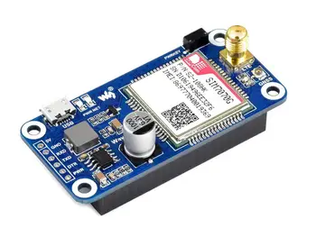 Waveshare SIM7070G NB-IoT/ Cat-M/ GPRS/GNSS HAT для Raspberry Pi, поддержка глобального диапазона