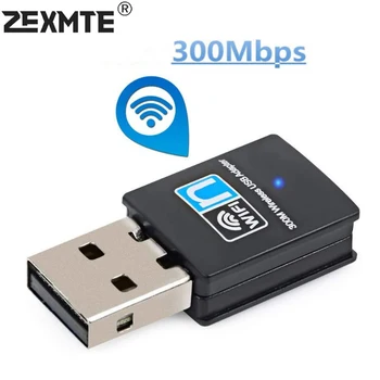 Zexmte 300 Мбит/с Wi-Fi Сетевой адаптер для ПК/настольного компьютера/ноутбука RTL8192 Chipest Mini Travel USB wifi Ресивер С Поддержкой сетевой карты Mac