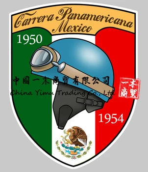 Автоколлантирующая наклейка Carrera Panamericana Mexico Panamericaine Racing, наклейки Motorrad