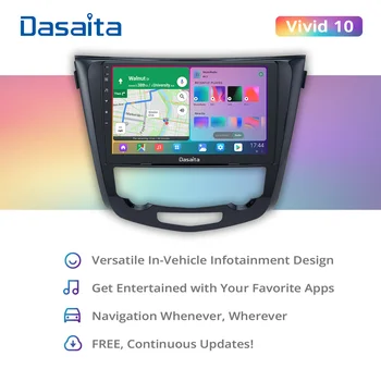 Автомобильный Мультимедийный Android-автомобиль Dasaita для Nissan X-Trail Qashqai j11 j10 Радио 2014 2015 2016 2017 2018 2019 GPS IPS Экран
