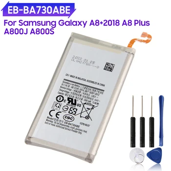 Аккумулятор для телефона EB-BA730ABE EB-BA730ABA Для Samsung GALAXY A8 + 2018 A8 Plus SM-A800J SM-A800S 3500 мАч Сменный Аккумулятор + Инструменты