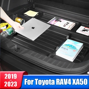 Багажник Автомобиля, Коробка Для Хранения Запасных Шин, Контейнерная Накладка Для Toyota RAV4 XA50 2019 2020 2021 2022 2023 RAV 4 XA 50 Гибридные Аксессуары