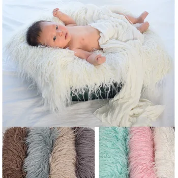 Горячая распродажа, модный детский реквизит для фотосъемки новорожденных, Одеяло для фотосессии, шерстяной коврик, шерстяные подушечки, мягкий гладкий материал