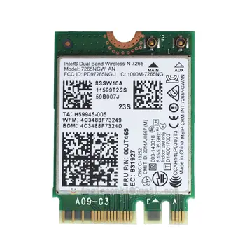 Двухдиапазонная карта Wlan для Intel 7265 7265AN 7265NGW 00JT465/04X6031 WiFi + BT4.0 NGFF/M.2 Thinkpad X250 T450s T550 W550 X1