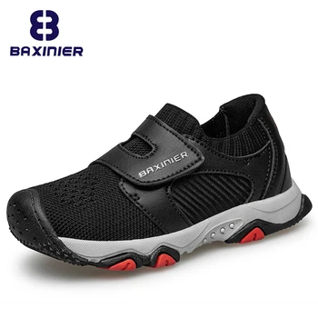 Детские кроссовки BAXINIER, многофункциональная обувь на мягкой резиновой подошве, легкие кроссовки для малышей, первые ходунки для мальчиков