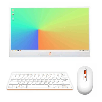 Для Orange Pi 800 14-дюймовый IPS Экран Клавиатура Компьютерный Комплект С Мышью 4 ГБ оперативной памяти 64 ГБ EMMC Мини-ПК Персональный Компьютер US Plug