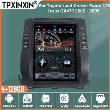 для Toyota Land Cruiser Prado 120 Lexus GX470 2002-2009 Автомобильный Магнитофон 2Din Android Tesla Стерео Авторадио Multimidia