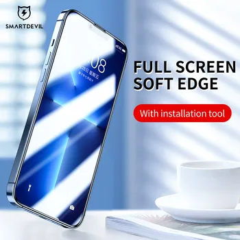 Защитная пленка SmartDevil Soft Edg для iPhone 13 Pro Max из закаленного стекла для iPhone 13 mini защитное стекло HD против синего света