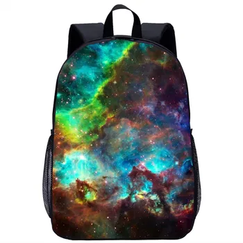 Космический Рюкзак с изображением Звездного Неба, Сияющая Туманность, Школьный Рюкзак для Путешествий, Космический Школьный рюкзак для подростков, 16 Дюйм(ов) Ов), Сумка для Ноутбука