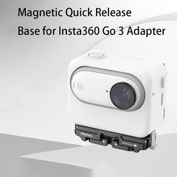 Магнитное Быстроразъемное Основание для адаптера Insta360 Go 3 1/4 Винтовой Соединительный Кронштейн для Аксессуаров для экшн-камеры Insta360 Go 3