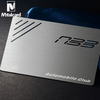 Металлическая визитная карточка Индивидуальный дизайн и производство членской карточки из нержавеющей стали
