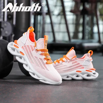 Мужская спортивная обувь Abhoth Four Seasons, дышащие сетчатые кроссовки для бега, кроссовки для тренировок, уличная обувь для прогулок, размер 48