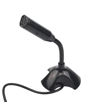 Настольный мини-USB-микрофон с гибкой трубкой на шее, регулируемый компьютерный мини-ПК для ноутбука, микрофон для прямой трансляции