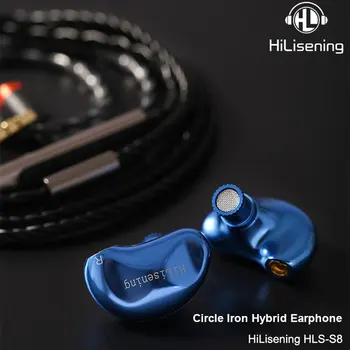 Новые Оригинальные Hi-Fi наушники HiLisening 1BA + 1DD с микрофоном MMCX Dynamic Driver & Balanced Armature Гибридные наушники