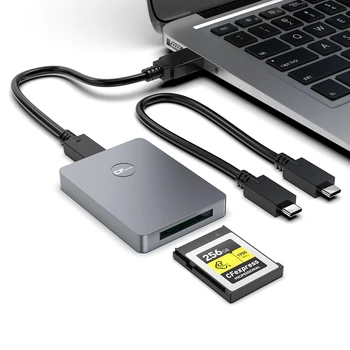 Новый кард-ридер CFexpress в алюминиевом корпусе с интерфейсом USB A и USB C, кард-ридер USB 3.1 CF EXPRESS И XQD