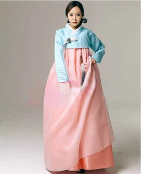 Платье Ханбок, сшитое на заказ корейской традиционной женщиной Ханбок, корейский национальный костюм