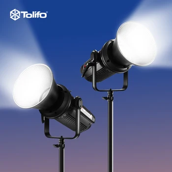 Профессиональный студийный светильник высокой мощности Tolifo Мощностью 670 Вт, дневной светодиодный светильник COB 5600K для видеопроизводства