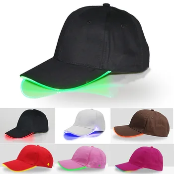 Регулируемые бейсболки Нового дизайна 2023 со светодиодной подсветкой, светящиеся регулируемые шляпы, идеально подходящие для вечеринок в стиле хип-хоп, бега и многого другого
