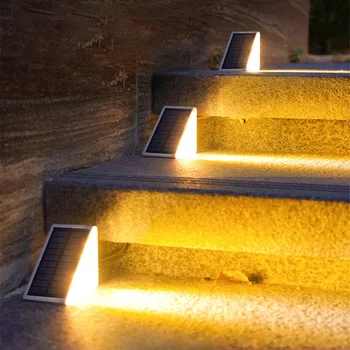 Солнечный ступенчатый светильник Садовый светильник открытый водонепроницаемый светодиодный садовый ландшафтный светильник для украшения лестницы