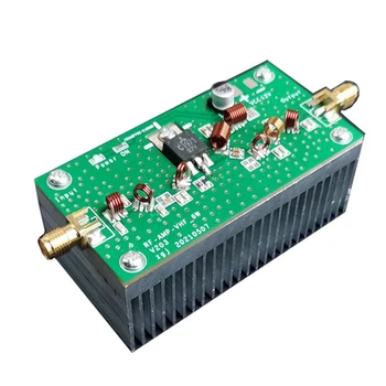Усилитель мощности УКВ 88-108 МГц 6 Вт FM Amplificador 12V Для FM-передатчика RF Radio Ham Комплект С радиатором 8x4 см