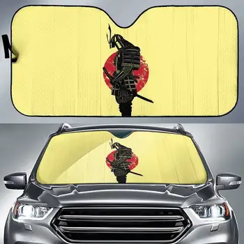 Японский самурайский автомобильный солнцезащитный козырек от солнца Автомобильный солнцезащитный козырек Автомобильный солнцезащитный козырек